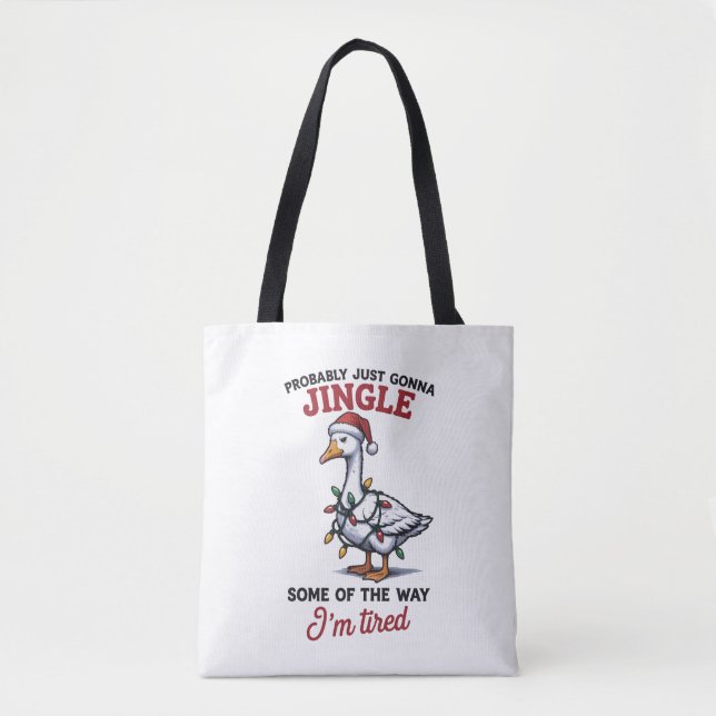 Bolsa Tote Provavelmente Vou Só Tilintar Um Pouco No Natal (Frente)