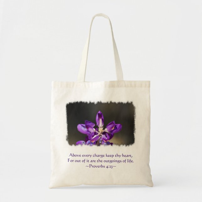 Bolsa Tote Provérbios 4:23 (Frente)