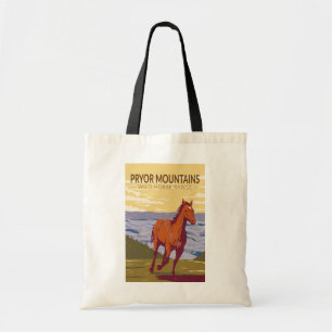 Bolsa Tote Pryor Mountain Wilse Range Vintage
