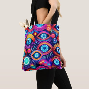 Bolsa Tote Psicodélico Colorido