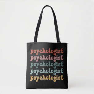 Bolsa Tote Psicóloga Graduação de Estudantes Retro Psicologia