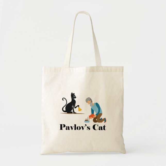 Bolsa Tote Psicologia Gata de Pavlov (Frente)