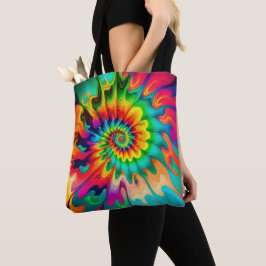 Bolsa Tote Psychedelic Tie Dye