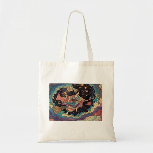 Bolsa Tote Psychedelic witch totebag (Frente)