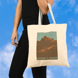 Bolsa Tote Pueblos Antigos de Taos Novo México, Arte de Carta