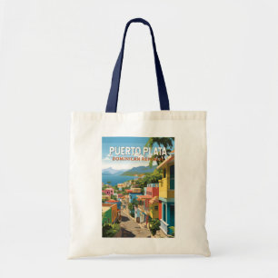 Bolsa Tote Puerto Plata República Dominicana Viagem Art Vinta