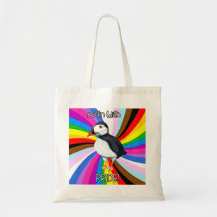 Bolsa Tote Puffin Com Orgulho! LGBTQ+