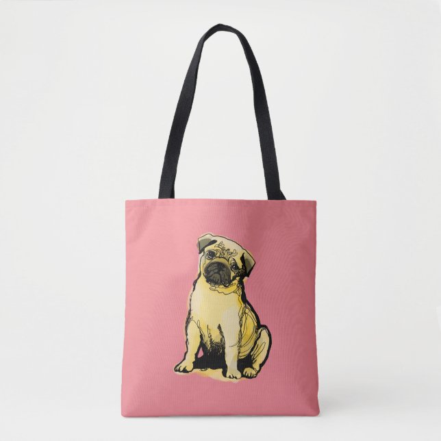 Bolsa Tote Pug (Frente)