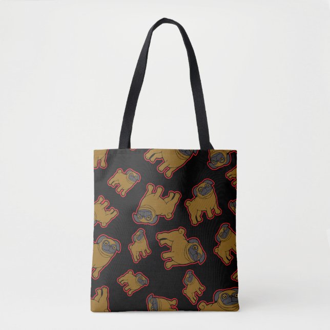Bolsa Tote Pug #7 (Frente)