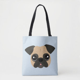 Bolsa Tote Pug bonito