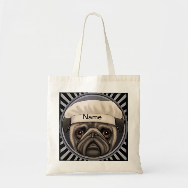 Bolsa Tote Pug Chef Tote Bag (Frente)