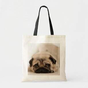 Bolsa Tote Pug da fêmea de Tan