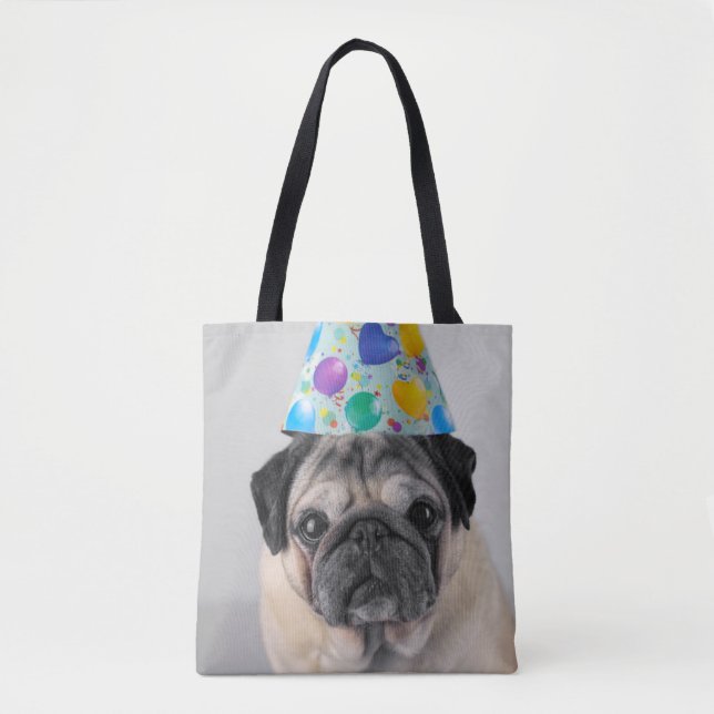 Bolsa Tote Pug de Partido (Frente)