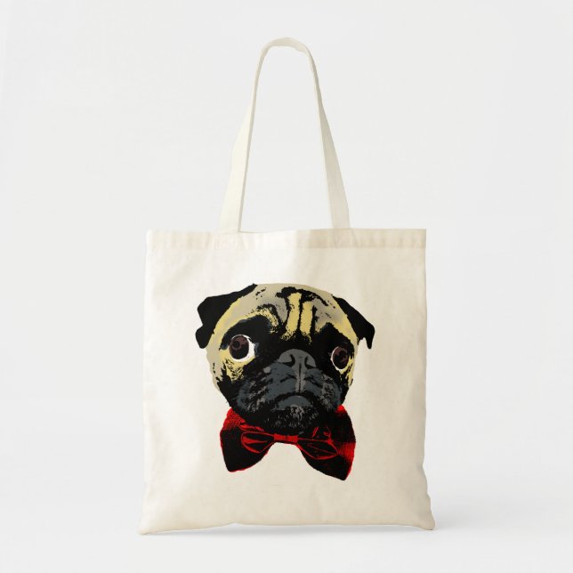 Bolsa Tote Pug do juntamento - sacola (Frente)