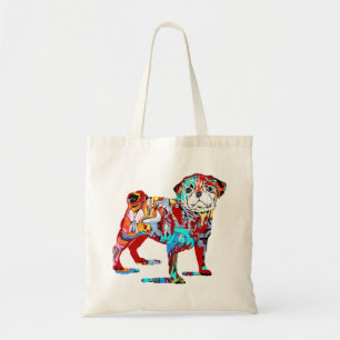 Bolsa Tote Pug grafite