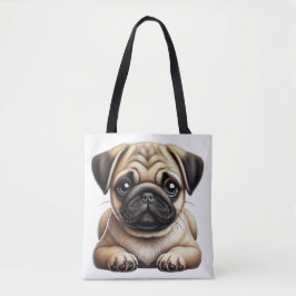 Bolsa Tote Pug Puppy
