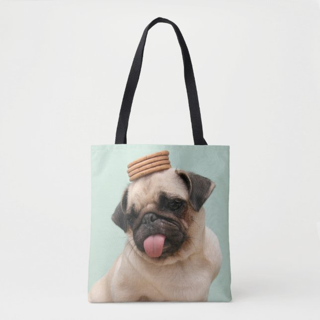 Bolsa Tote Pug Quer Tratamentos (Frente)
