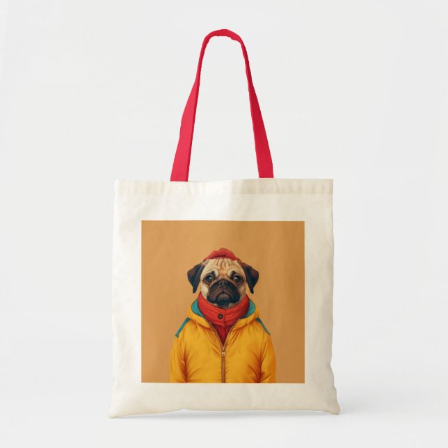 Bolsa Tote Pug Tote bag (Frente)