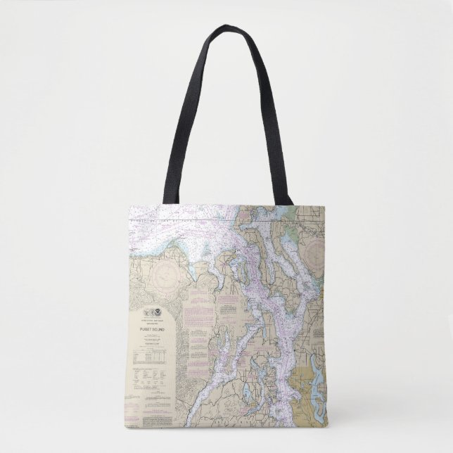 Bolsa Tote Puget Sound - Gráfico 18440 (Frente)