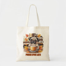 Pugkin Spice Latte Fofo Outono Engraçado Amante de