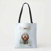 Puli Aquarela Cachorro Personalizado