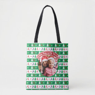 Bolsa Tote Pulôver de Natal Feio para Foto de Família