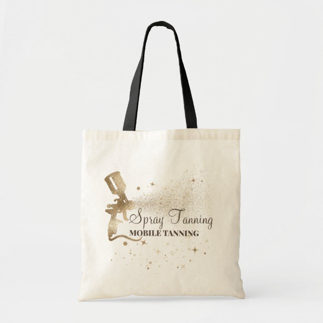 Bolsa Tote Pulverização de Bronzeamento com Spray de Tinta Do (Frente)