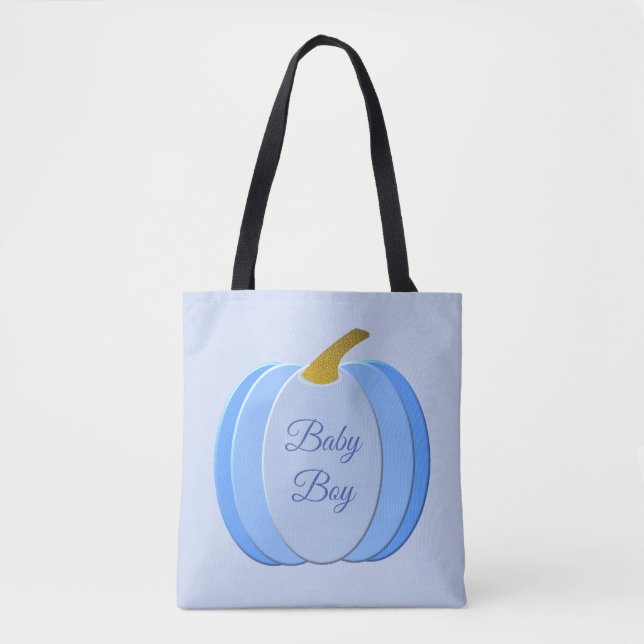 Bolsa Tote Pumpkin Azul e Bonito (Frente)