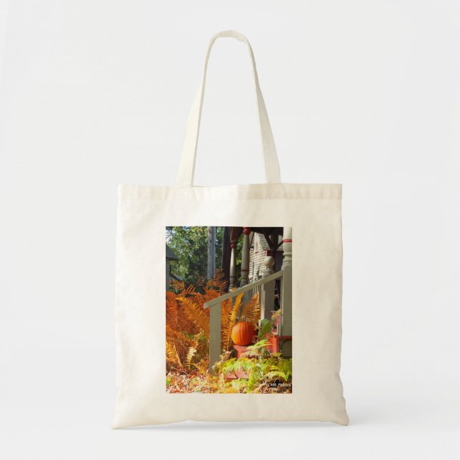 Bolsa Tote Pumpkin e Ferns - Martha's Vineyard (Frente)
