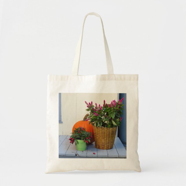 Bolsa Tote Pumpkin e Pepper Plant - Martha's Vineyard (Frente)