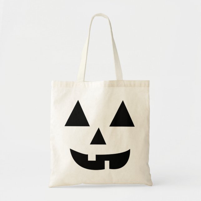 Bolsa Tote Pumpkin Face Halloween (Frente)
