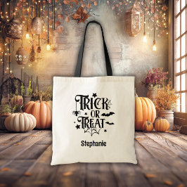 Bolsa Tote Pumpkin Face Jack O Lanterna Com Nome