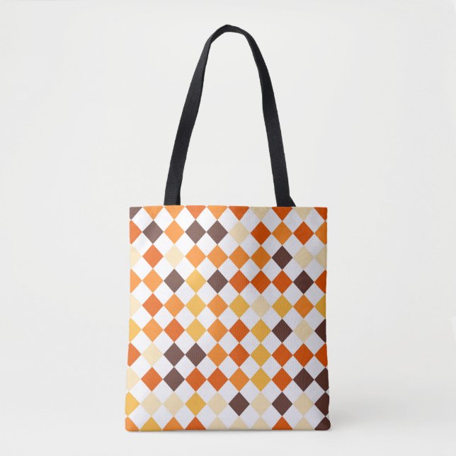 Bolsa Tote Pumpkin Fade Harlequin (Frente)