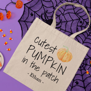 Bolsa Tote Pumpkin mais sujo do sistema   Crianças Personaliz