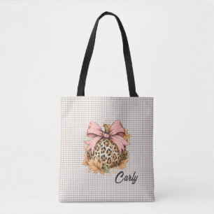 Bolsa Tote Pumpkin personalizado do leopardo