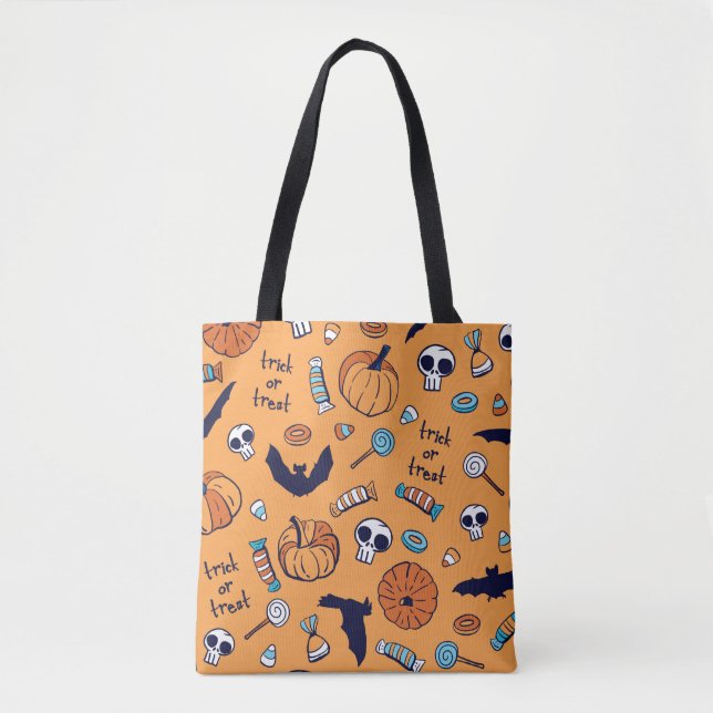 Bolsa Tote Pumpkin Pumpkin Sem Olhos. (Frente)