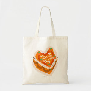 Bolsa Tote Pumpkin Spice E Tudo O Que É Bonito Bolo Cardíaco
