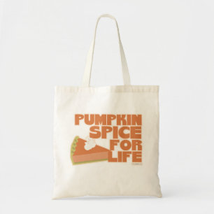 Bolsa Tote Pumpkin Spice para o Design do outono da Vida