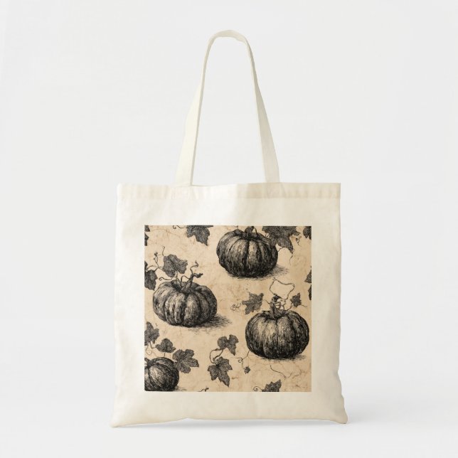 Bolsa Tote Pumpkins Clássico do Halloween (Frente)