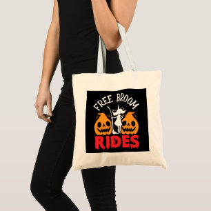 Bolsa Tote Pumpkins de bruxaria sem Dia de as Bruxas engraçad