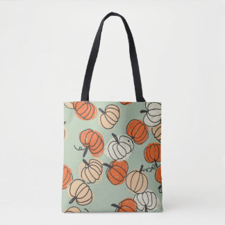 Bolsa Tote Pumpkins: Um padrão perfeito de Ação de Graças.