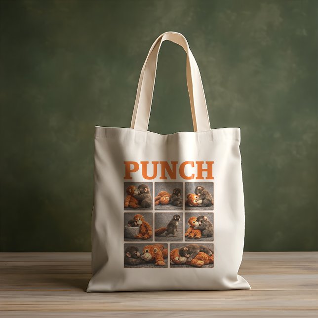 Bolsa Tote Punho de Macaco Bebê (front & back (same images))