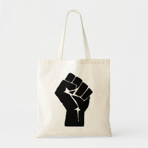 Bolsa Tote Punho Negro Levantado - Protesto de Resistência