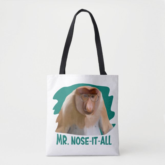 Bolsa Tote Punny Proboscis Monkey (Frente)