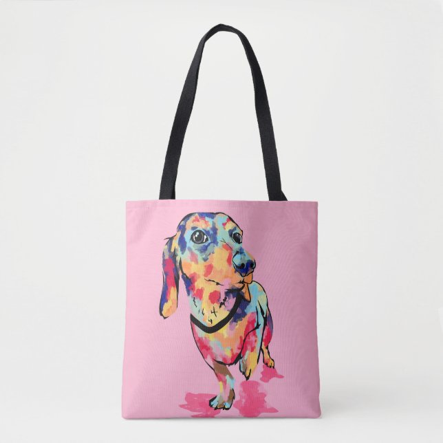 Bolsa Tote Pup Arco-Íris (Frente)