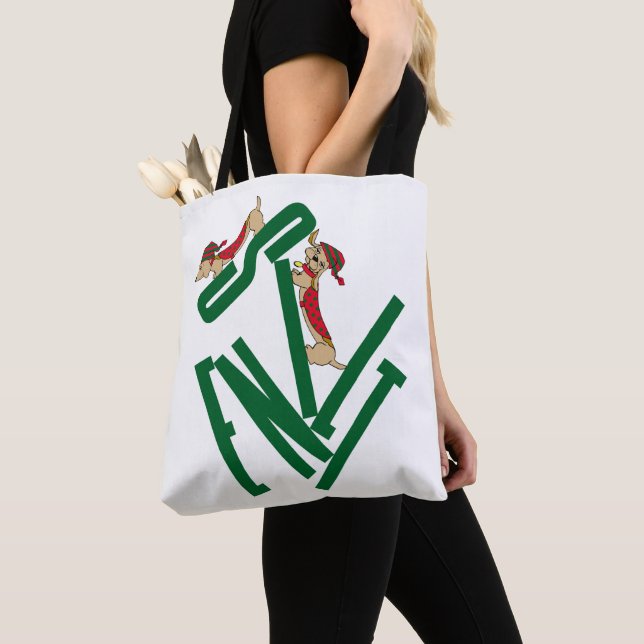 Bolsa Tote Puppy Dachshund Amor Silencioso - Cachorro Espelho (Close Up)