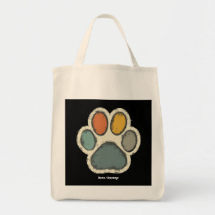 Bolsa Tote Puppy Dog Paw Imprimir Design de Amante de os anim