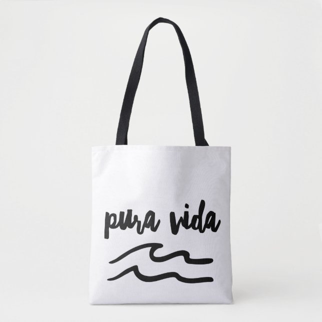 Bolsa Tote Pura Vida Wave Costa Rica (Frente)