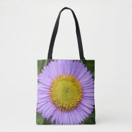 Bolsa Tote Purple Fleabane Daisy Floral