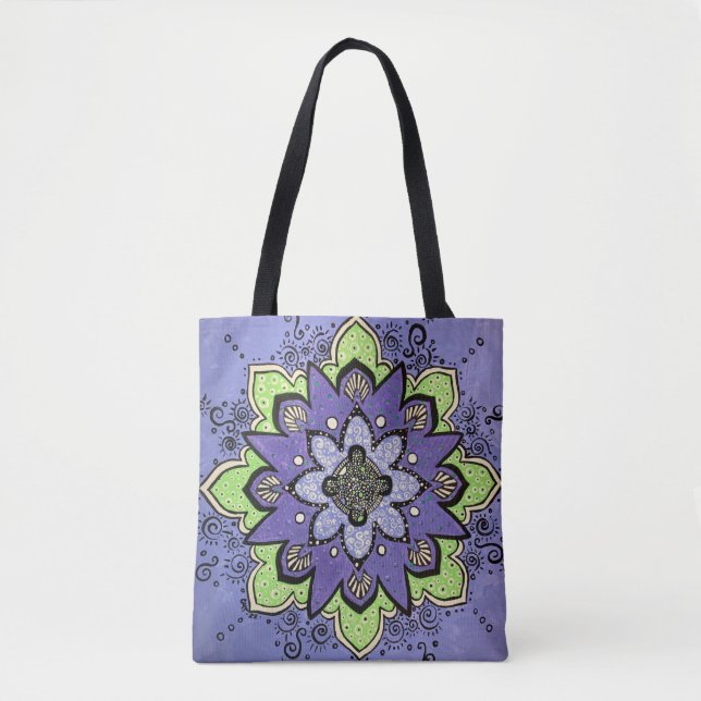 Bolsa Tote Purple Mandala (Frente)